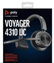 Poly - Voyager 4310 UC - Wireless Noise Cancelling Single Ear Headset with mic
