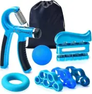 Entrenador de fuerza de agarre, paquete de 7 pinzas de mano ajustables extensor.
