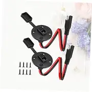 FONDOTIN 1pair Sae Quick Connection Cable for Solar Panels Charger Wire with Screws for Solar Generators and Durable and Flexible Design