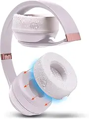WC SweatZ Solo - Patented Earpad Sweat Covers for Beats Solo 4, Solo 3 & Solo 2, Made by Wicked Cushions | Sweatproof & Machine Washable | Cloud Pink