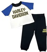 [HARLEY-DAVIDSON] Baby Boys' 2-Piece Infant Race Knit Short Sleeve & Pant Set