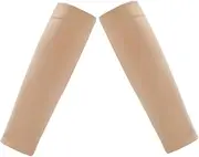 ORFOFE 1 Pair Compression Socks Calf Socks Calf Sleeve Football Leg Sleeves Compression Stockings Running Pressure Socks Knee Sleeves for Men Calf Compression Sleeve Men Beige Nylon