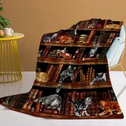 Feather Print Throw Blanket for Sofa Couch and Bed