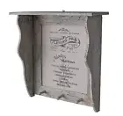 Coat Rack Wall Mounted Hook Cottage BAR Shelf Wardrobe Hall Stand