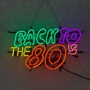 Back To The 80's 20"x16" Neon Light Sign Lamp Display Wall Decor Artwork Windows