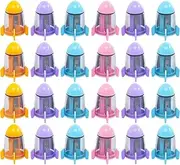 24pcs Rocket Sharpener Mini Colored Pencils Bright Color Sharpeners Colorful Pencil Sharpeners Students Hand Sharpeners Bulk Pencils for Single Hole Office Plastic Combination
