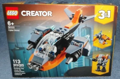 LEGO CREATOR 2021 CYBER DRONE 113 PIECES INCLUDING MNI FIGURE 31111