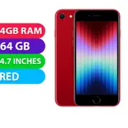 Apple iPhone SE 2022 (64GB, Red) - Refurbished (Excellent)