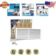 Aluminum Return Grille for 26" x 10" Duct Hole - Rustproof & Fixed Blades