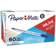 Paper Mate Inkjoy 50 Ballpoint Pens 1.0mm Blue 60 Pack