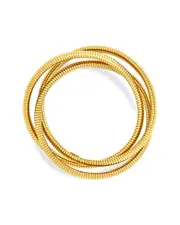 Sterling Forever 14K Plated Briar Stacking Link Stretch Bracelet