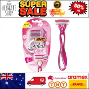 1pk BIC Simply Soleil Click Women's Razors Kit 1 Handle and 6 Cartridges NEW