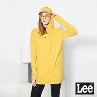 在飛比找樂天市場購物網優惠-Lee 人氣顯瘦 長版連帽厚T 女款 亮麗黃