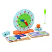 Kids Telling Time Learning Clock with Flashing Cards for Analog and Digital Time