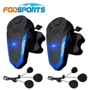 2x BT-S3 Intercom Motorcycle Bluetooth Interphone Helmet Headset Moto 3Rider FM