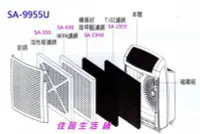 在飛比找Yahoo!奇摩拍賣優惠-(缺貨中)尚朋堂大王清靜機SA-9955U專用濾網組SA-3