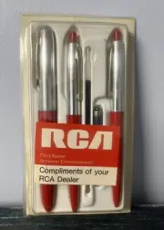 Pen Set RCA First Name In Home Entertainment Compliments Of Your RCA Dealer