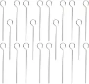 BESTonZON BBQ Vertical Skewer Set 50 Pcs Stainless Steel Barbecue Skewers for Kebabs Meat