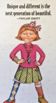 Mary Engelbreit Handmade Magnet-Unique And Different Is The Next Generation