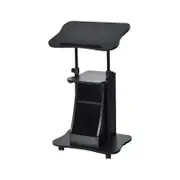 Costway Lift-up Top Computer Desk Mobile Office Table Workstation w/Wheels Study Home