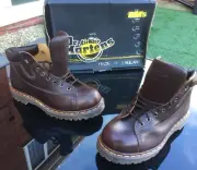 Dr Martens 9145 brown Harvey leather boots UK 7 EU 41 Made in England