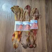 Atacama Yarn Hand Dyed 3 Hanks Color 506 Maroon Brown Alpaca 50g 110yds
