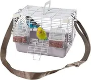 Parakeet Cage,Portable Travel Carrier Cage | with Removable Tray and Handle, Pet Supplies for Avian Veterinary Visits
