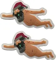 [ODSS] Sexy Fly Santa Claus PVC Rubber Applique Patch Tactical Morale Military Emblem Fasteners Hook Backed Badges