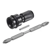 Quick Release 1/2" Square Drive to 1/4" Hex Socket Adapter Drill Chuck Converter