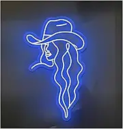 Sign Lamp Cowgirl Neon Light Sign For Bedroom Room Home Bar Party Birthday Wall Decoration 50cm(A)