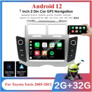 7'' Android 12 2+32GB Car Stereo Navi GPS For Toyota Yaris 05-12 Support Carplay (for: Toyota)