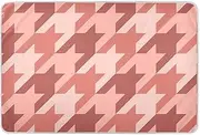 Classic Houndstooth Red Bed Protector Pads, Large, Kids Pee Pads for Bed, Washable Incontinence Bed Pads