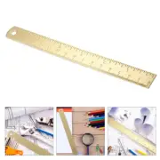 Gold Ruler Para Oficina Doradas Measuring Brass Scale