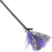 Generic 1Pc Creative Halloween Witch Broom Accessory for Cosplay Party Decorations and Play Lightweight and Safe Design