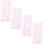 OFFIGAM 4 Pcs Half Ball Dome Quilling Mould Durable Paper Quilling Tools for DIY Crafts for Beginners and Professionals for Paper Art