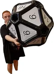 Large D20 Dice Inflatable Extra Large Giant Gaming DND Tabletop RPG Roleplaying Dungeons and Dragons