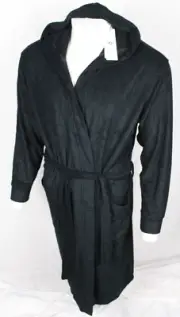 Ugg Men's Robe Reyes Lightweight Hooded Pockets Black M/L Medium/Large 1144330