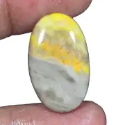 13.40 Ct 100%natural Yellow Bumble Bee jasper Oval Cab gems for jewelry