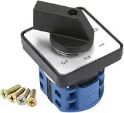 Panel Power Knob Adjustable Rotary Changeover Switch Multi-Gear Power Supply Selector On-Off for Replacement Controller