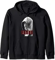 [STAR WARS] The Force Awakens Luke Skywalker Jedi Portrait Zip Hoodie