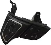 Pexorin Car Cruise Control Button, for Focus, MK3, for Ecosport, for Kuga Multi-function Steering Wheel Car Cruise Control Switch Automatic Speed Limit Button With Wire Car Steering Wheel Switch Kit(B