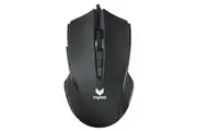 RAPOO V20S Wired LED Optical Gaming Mouse Black - Up to 3000dpi 16m Colour 5 Programmable Buttons (LS)