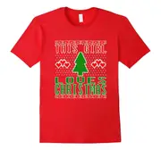 FUNNY THIS GIRL LOVES CHRISTMAS T-SHIRT Ugly Sweater T-shirt-Father's Day