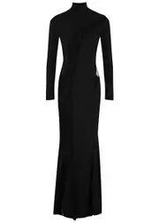 Mugler Tulle-panelled Gown - Black - 38 (UK10 / S) 38 (UK10 / S)