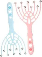 FONDOTIN Mini Scalp Massager Head Massager Back Scratcher Neck Balls Roller Japanese Head Spa Equipment