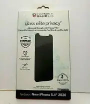 ZAGG 2020 Invisible Shield Glass Elite Privacy Filter iPhone 12 Mini 5.4" New
