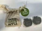 NEW 2 Pieces Captain Morgan Sliced Apple Rum Rocks Whiskey Stones
