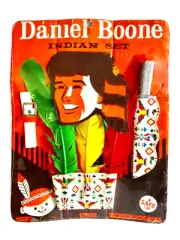 dANIEL BOONE INDIAN SET NO125 VINTAGE NOS CLASSIC TOY FILLUM FUN UNUSED neocurio