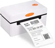JSEIAJB Desktop Thermal Label Printer for 4x6 Shipping Package All in Label Maker 180mm/s Thermal Sticker Printer Max.110mm Paper(USB)