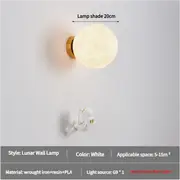 GGP Astronaut Moon Wall Lamp With Warm Light,Diameter 20Cm